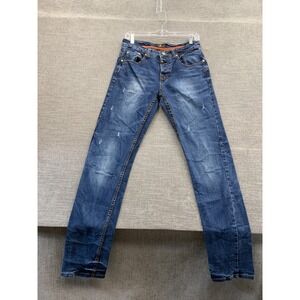 LTB Jeans Womens 30x32 Blue Denim Cotton Casual Distressed Slim Fit Skinny Leg